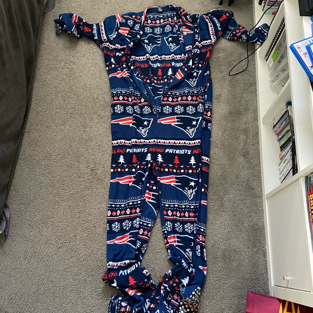 New England Patriots Onesie Pajamas